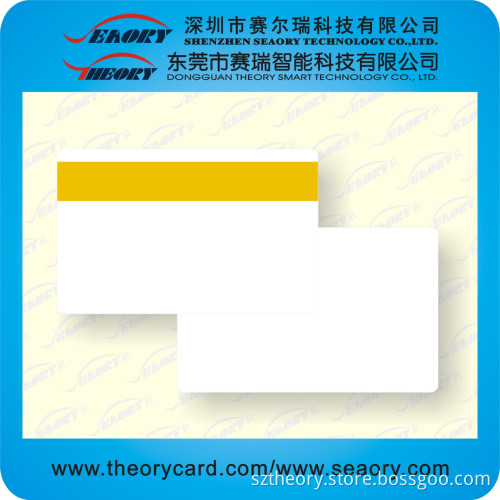 Yellow Magnetic Stripe Card